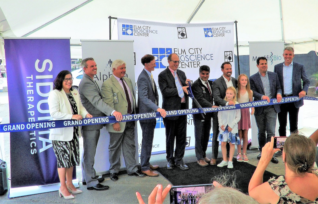 Elm City Bioscience Center ribbon cutting-sm - DR